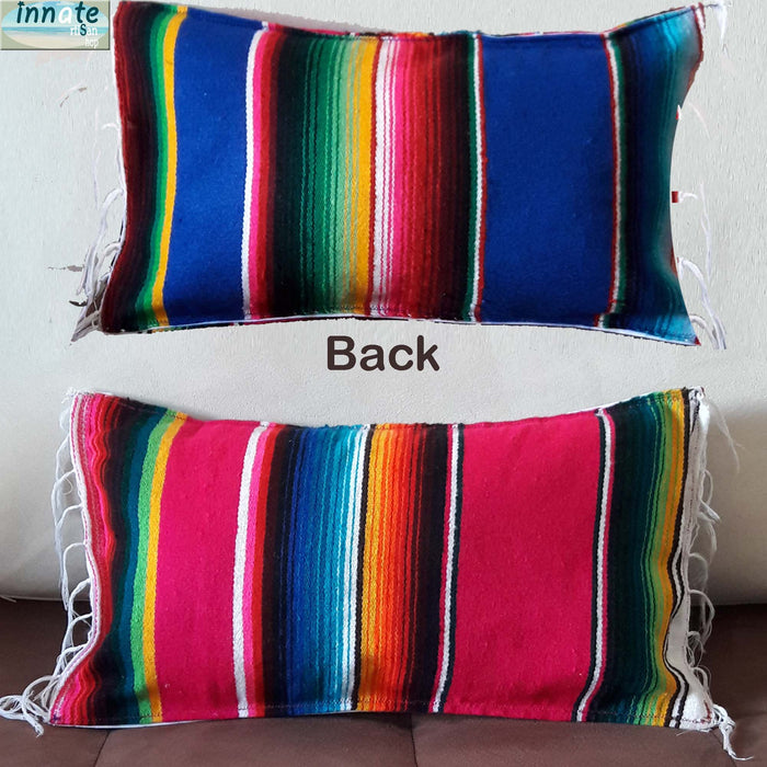 serape pillow, lumbar pillow, almohada de sarape, Mexican decor, Mexican pillow, housewarming gift, sarape, serape pillow, throw pillow