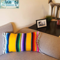 serape pillow, lumbar pillow, almohada de sarape, Mexican decor, Mexican pillow, housewarming gift, sarape, serape pillow, throw pillow