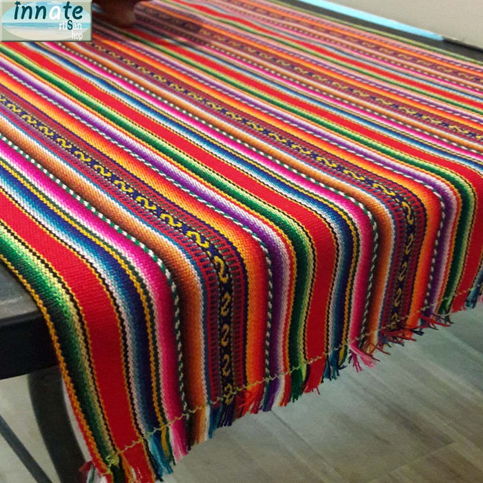 table runner, tablecloth, manteles, caminos de mesa, peruanos, andinos, sud america, south america, red, aguayo, andean table runners, cusco, south america table runners, decor, rubi red, custom sizes