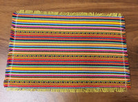 placemats, marigold, yellow, mango, inca, peruvian, artisan, non-skid