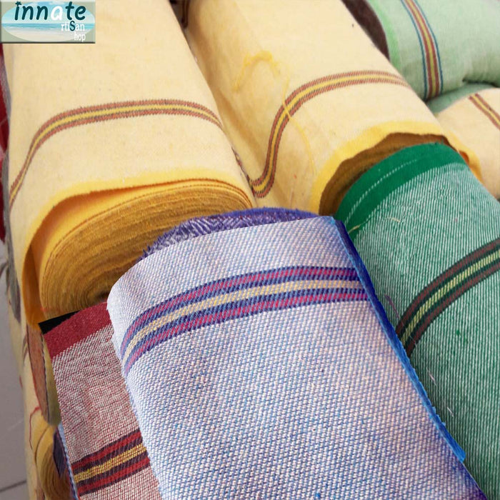 Thin Jerga fabric 17"W, Mexican, fabric by the yard, floor cloth, rustic - Innate Artisan Shop
