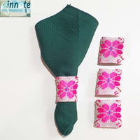 napkin holder, Mexican, woven, artisan marigold