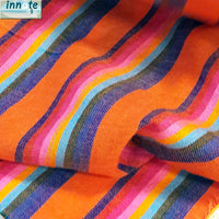 cambaya, telas mexicanas, naranja, Mexican fabrics, by the yard, burnt orange, rainbow, arco iris, naranja quemado