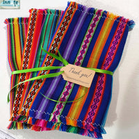 Andean table runners, party pack, bundle, table runners bundle, bulk, pack, set, aguayo, ethnic, Mexican, red, royal blue, fiesta table runners