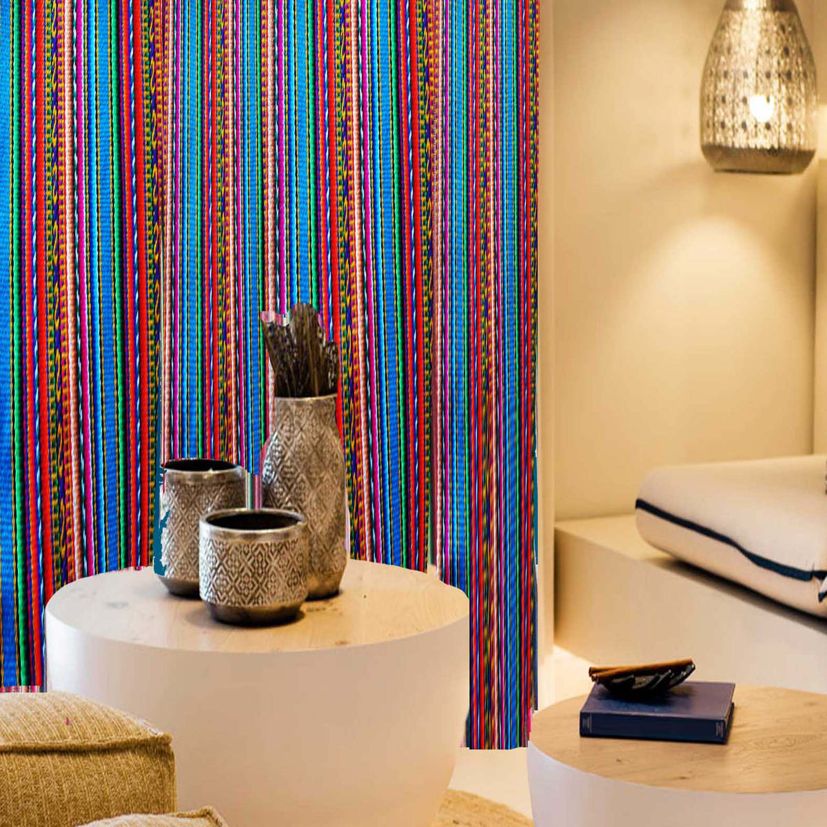 peruvian curtains, ethnic, cusco, cuzco, cortinas andinas, aguayo, peruanas, cortinas a medida, turquesa, rayadas, Andinas, south america, sud america, innate artisan shop