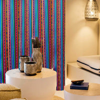peruvian curtains, ethnic, cusco, cuzco, cortinas andinas, aguayo, peruanas, cortinas a medida, turquesa, rayadas, Andinas, south america, sud america, innate artisan shop
