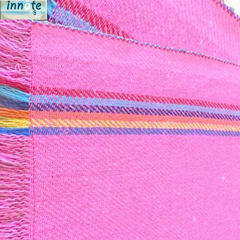 pink jerga, rustic, by the yard, kitchen cloth, Mexican fabric