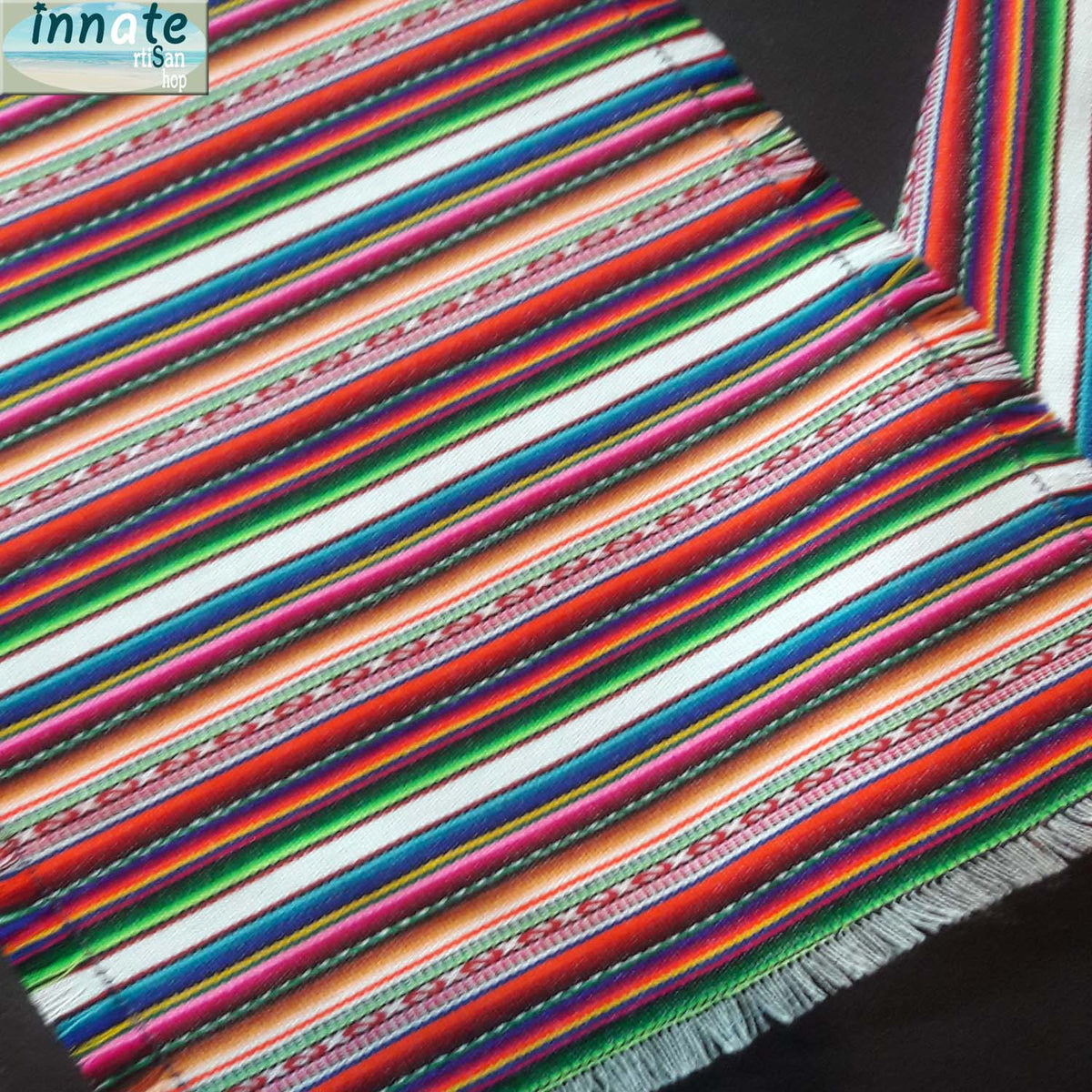 magenta, placemat, andean, aguayo, South America, individuales peruanos, cusco, cuzco, linen, placemats white, black placemats