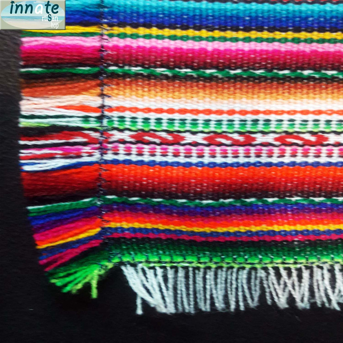 magenta, placemat, andean, aguayo, South America, individuales peruanos, cusco, cuzco, linen, placemats white, black placemats