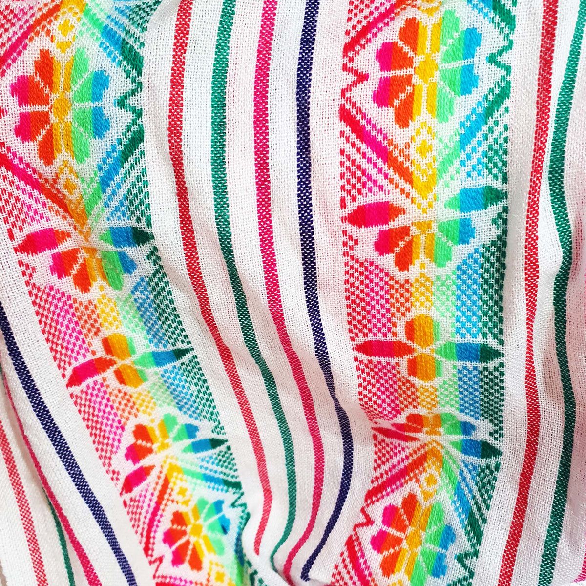 reboseo, rebozo, shawl, Mexican, artisan, woven, cambaya, rebozos Mexicanos, Mexican pashmina, fuchsia, orange, white, black