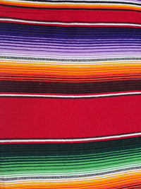 camino de mesa Mexicano  artisan  cinco de mayo caminos de mesa  cinco de mayo table runner  red serape  red serape table runner