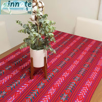 Mexican table runner, loom made, red, rubi red table runner, xmas table decor, floral table runner, innate artisan shop products