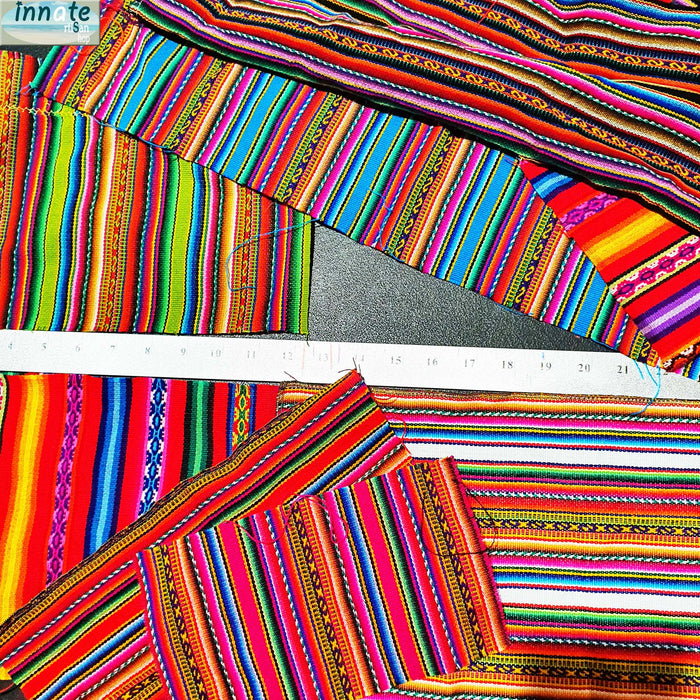 fat quarters, aguayo, anden fabric, peruvian, quarters, 18x18, telas peruanas, cuadrados, telas andinas