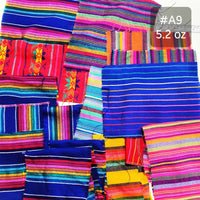 remnants, scrap, Mexican fabrics, cambaya, fiesta fabric, Mexican textiles, cuts, mini cuts, retazos, telas mexicanas, retasos, pedazos telas mexicanas, saldos