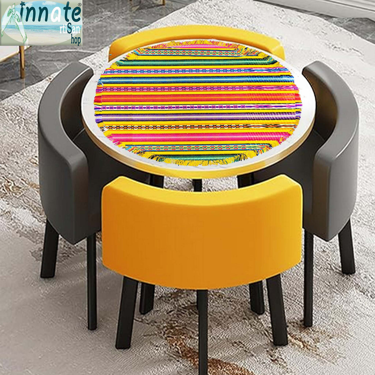 manteles, redondos, andinos aguayo, peruanos, sud america, round tablecloth, andean, aguayo, south america,