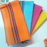 Mexican napkins, jerga, jerga napkins, linen, bright colors, cloth napkins, rustic napkins, yellow, pink, orange, turquoise, blue, white