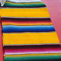mini sarape, zarape chico, small serape, serape table runner, artisan, authentic, Mexican