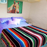 black serape, blanket, sarape negro, cobija, colcha