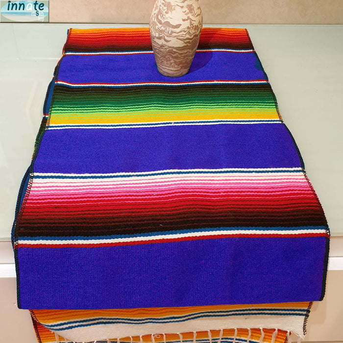 purple serape, purple Mexican table runner, sarape morado, camino de mesa, morado, sarape, zarape,