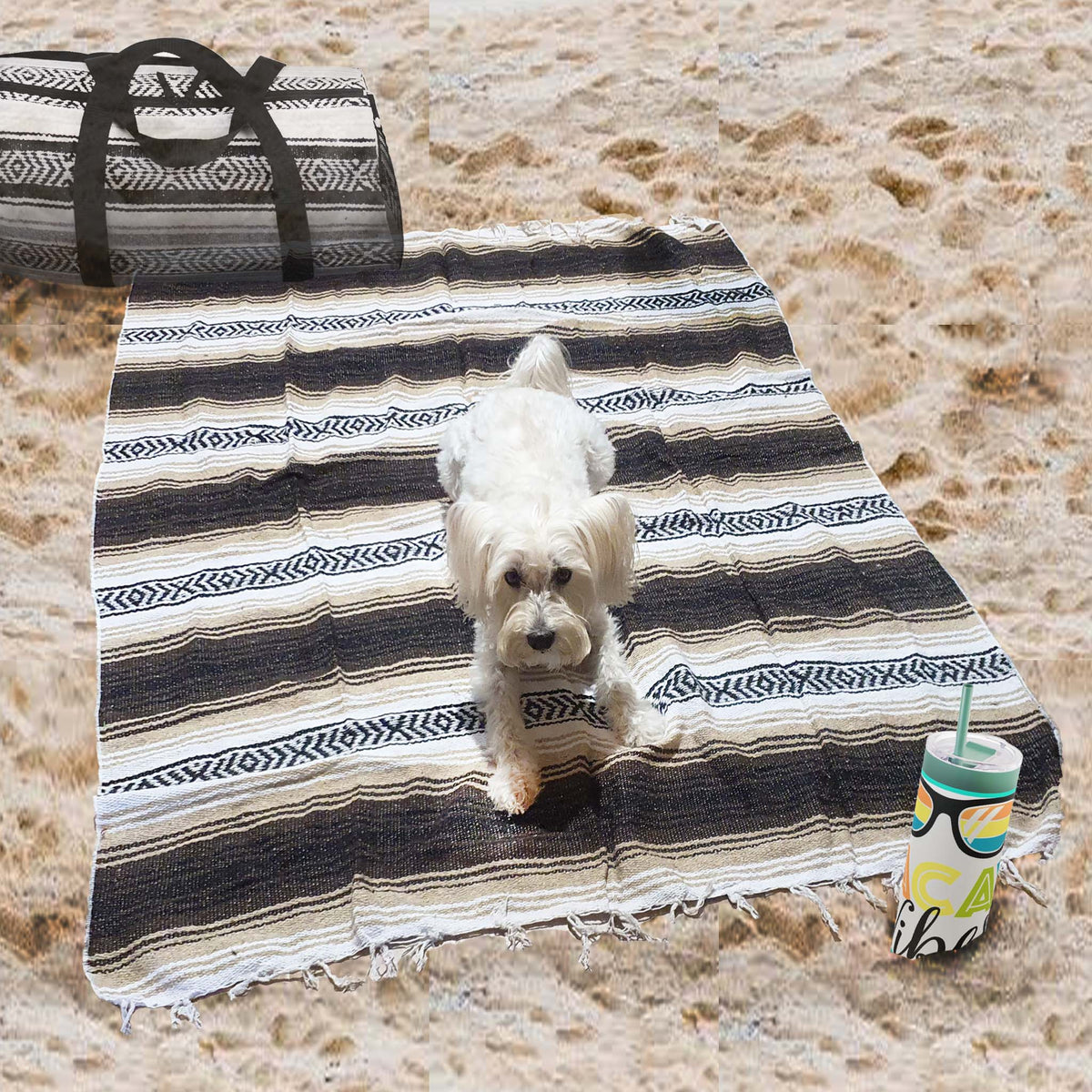 Baja blanket, Mexican, yoga, woven, artisan, beach, concert, festival, surfer