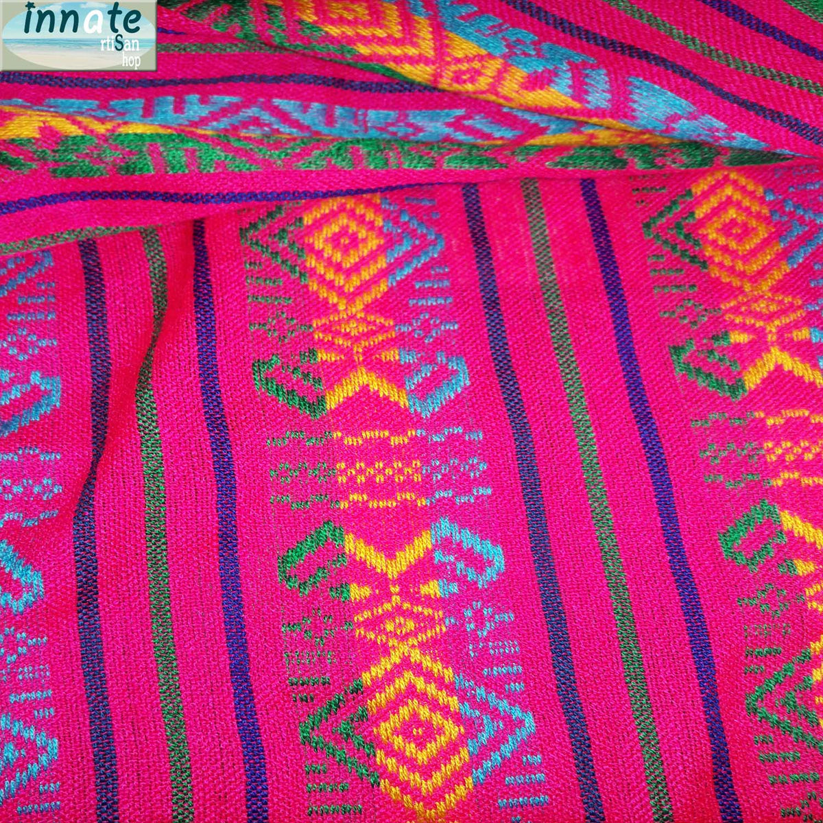 cenefa Mexicana, fucsia, rosa, Maya, Aztec, Mexican valance, curtain, pink, fuchsia, valance, custom