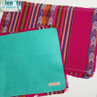 table topper, magenta, andean, Inca, South America, centro de mesa, tela, Andino, fuchsia