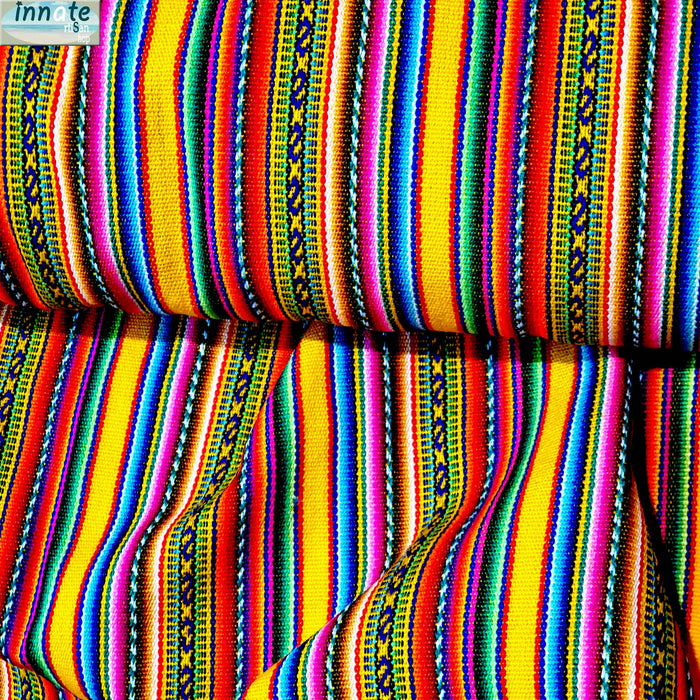 french door curtain, door curtain, door window curtain, privacy curtain, door window, door curtain, Andean, South America, Aguayo, stripped, marigold