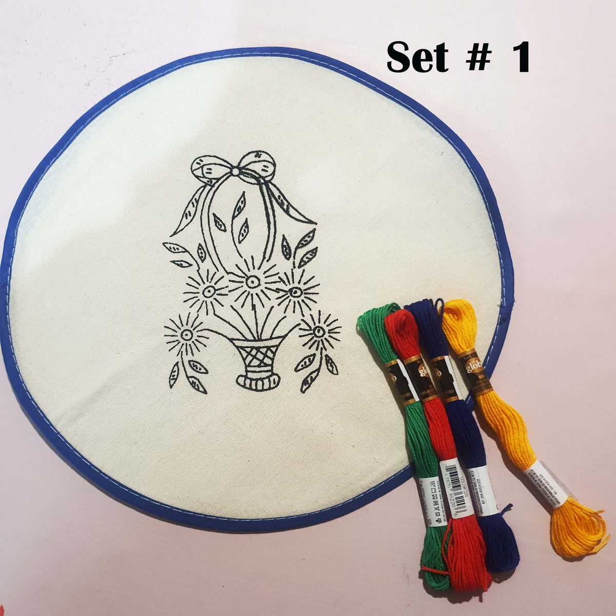sewing therapy, embroidery, set, tortilla warmer, cloth for embroidery, tortillero, para bordar, hilo de bordar, juego de bordado, embroidery set, for tortillas
