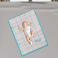 baby blanket, fleece, gender neutral, purple stripes, white back