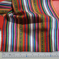 peruvian, andean, south america, fabric, by the yard, telas andinas, por metro, blanca, white, striped, Peru fabric,