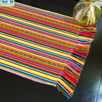 ANDEAN table runner, caminos de mesa andinos, South America, Sud America, Peruvian, Peruanos, Cusco, Cuzco, yellow, amarillos, aguayo