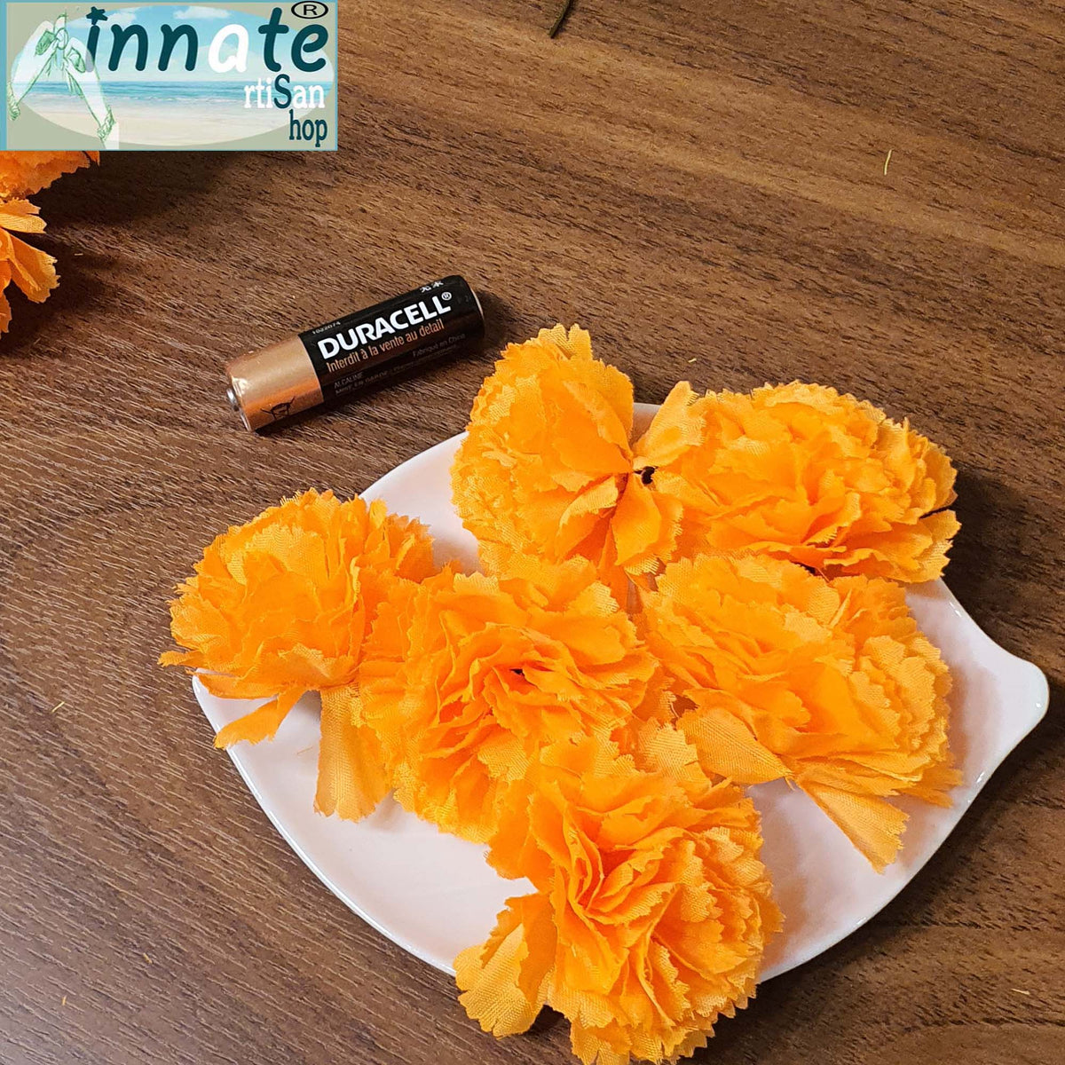 cempasuchil, mini flowers, mini silk flowers, mini marigold, orange marigold, orange cempasuchil, mini flores, silk flower