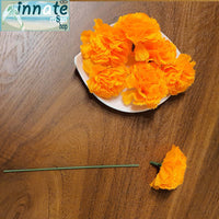 cempasuchil, mini flowers, mini silk flowers, mini marigold, orange marigold, orange cempasuchil, mini flores, silk flower