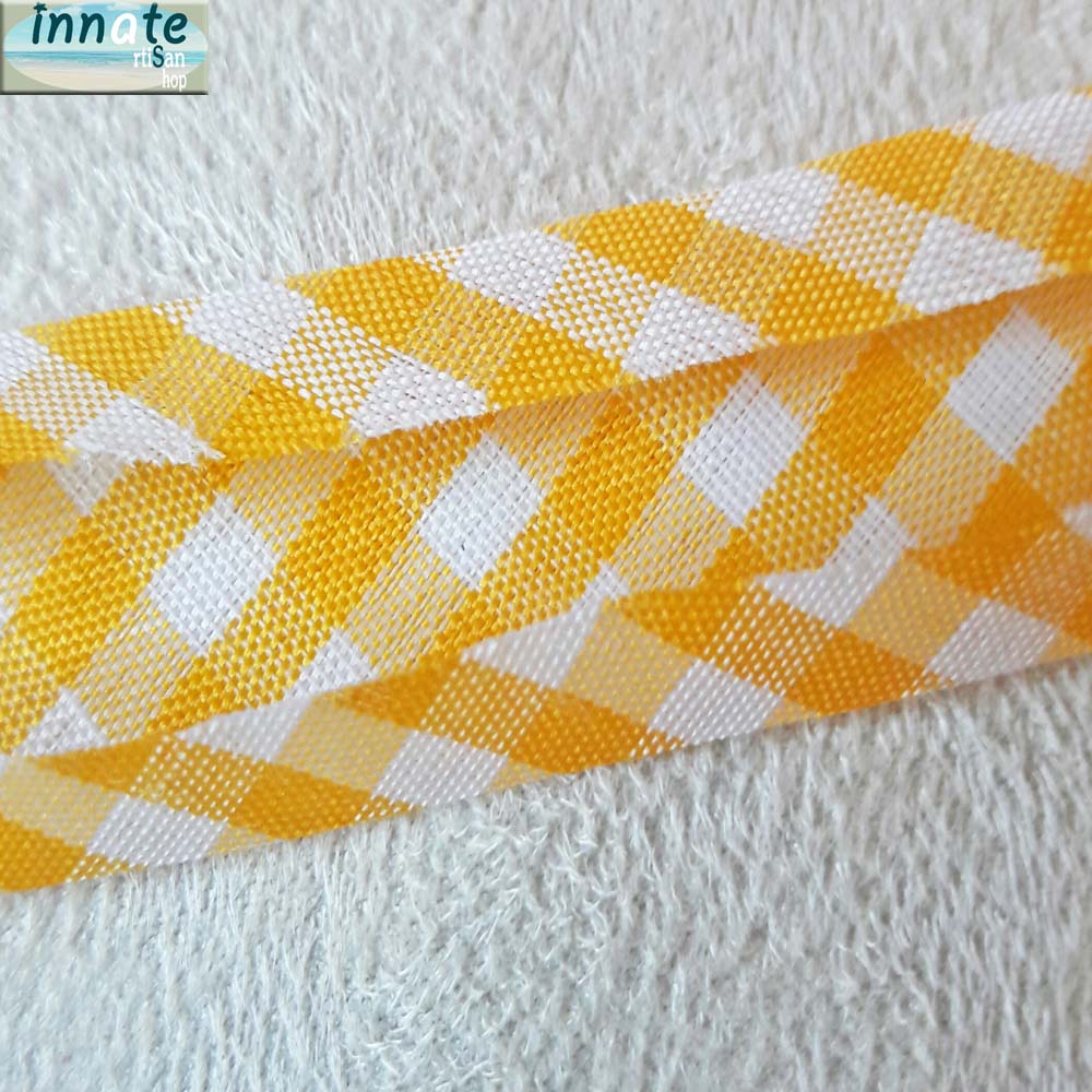 gingham red bias, gingham brown bias, single fold, binding tape, gingham  brown bias, gingham pink bias,