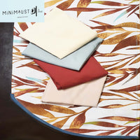 Table runner, curved edges, unique design, nature print, brown, earth tones, 4.5 ft long, minimalist, minimalistave, minimalistave.com, custom table runner, recycled