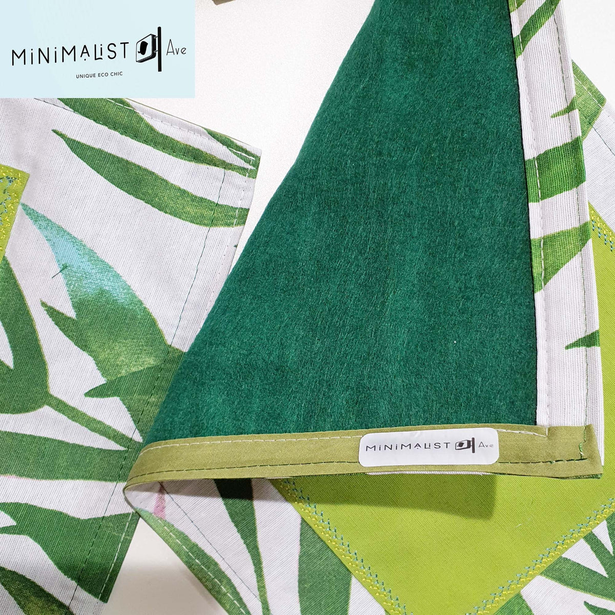 Table runner Lemon Set, stylish, unique design, nature print, leaves print, sage, placemats set, minimalist, minimalistave.com, custom table runners, custom placemats