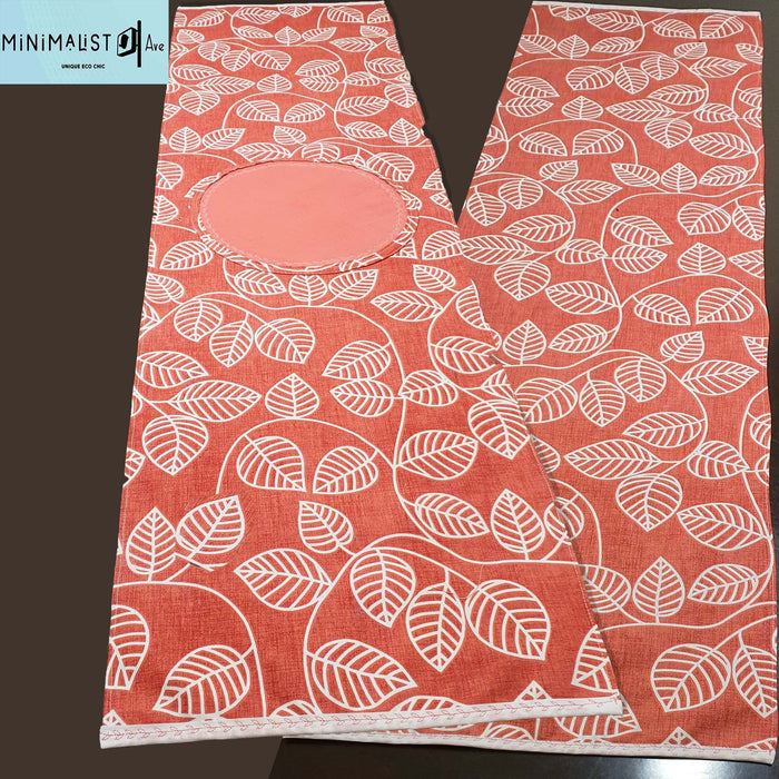 Table runner, coral, reversible, stylish unique design, nature print, coral table runner, with napkins, custom table runners, nature print, recycled, minimalist ave, minimalist, minimalistave.com