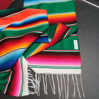 serape, table runner, green, hunter green, sarape, zarape, camino de mesa, verde, verde oscuro