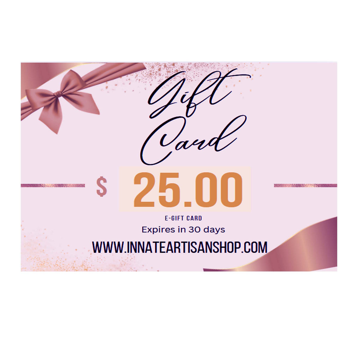 Innate Artisan Shop Gift card $25-$200