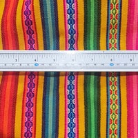 andean fabric by yard, peruvian fabrics, aguayo by the yard, tela peruana, por metro, color oro, marigold Andean fabric, south América