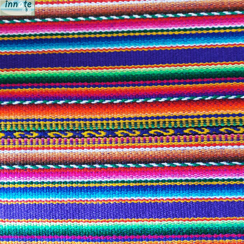 Andean fabric, purple, aguayo, peruvian fabric, by the yard, South America, Cusco fabric, artisan