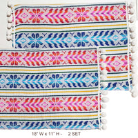clearance, on sale, placemats, artisan, Mexican, loom, woven, manteles individuales, especial, venta, ofertas, Mexicanos, tejidos, artesanos