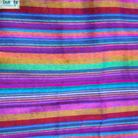 Mexican fabric, by the yard, purple, striped, multicolor, telas mexicanas, por metros, cambaya, double sided, doble cara