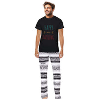 T shirt, pajama, baja blanket print, pants, loungewear, cozy set, Man