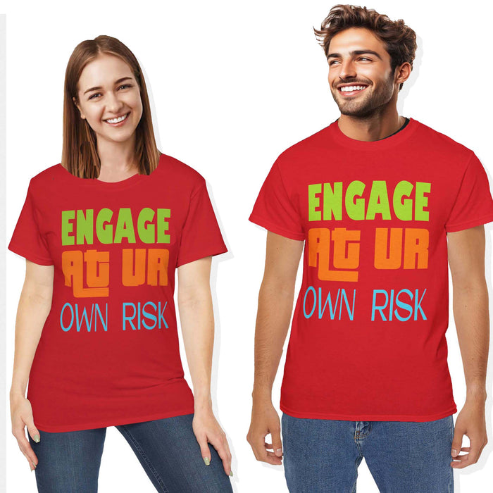 couple, red, T Shirt- back, red, cotton, short sleeve, customized shirts