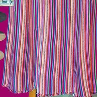 fuchsia curtain, fuchsia valance, peruvian, aguayo, ethnic, cusco, decor, custom, hot pink curtain