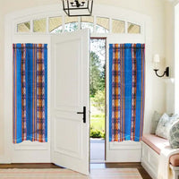 french door, curtain, panels, privacy curtain, Inca,blue , turquoise, aguayo, custom