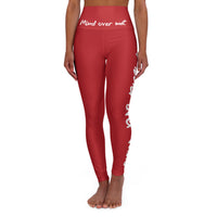 leggins, mallas, yoga, ejercicios, bicicleta, bycicle, comfy, high waisted, leggings, red