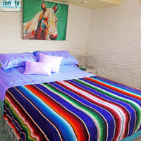 sarape morado, royal purple serape, serape blanket,unitones serape, purple shade serape, blanket, amethyst, morado, sarape cobija, colcha, frazada, Mexicano
