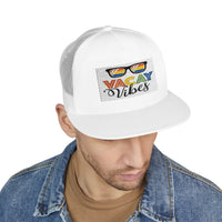 cap, trucker, cap, vacay vibes, embroidered